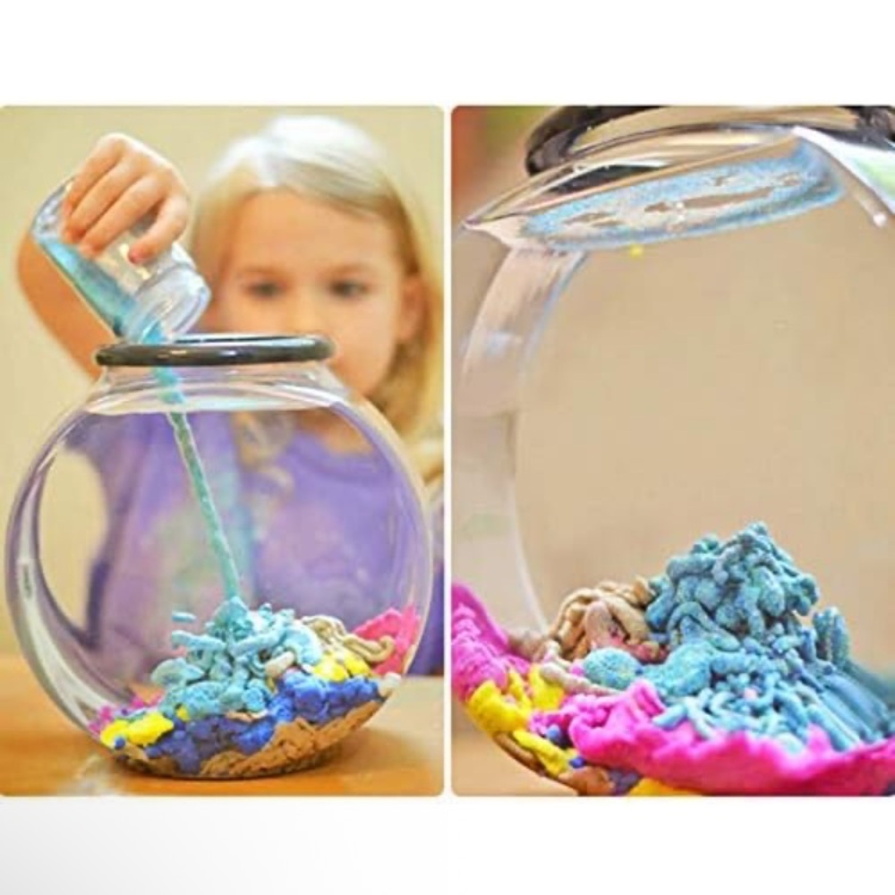Magic Sand 5 Pack Water Repellent Play Sand for DIY Science Sensory Fun Green - Picture 9 of 10